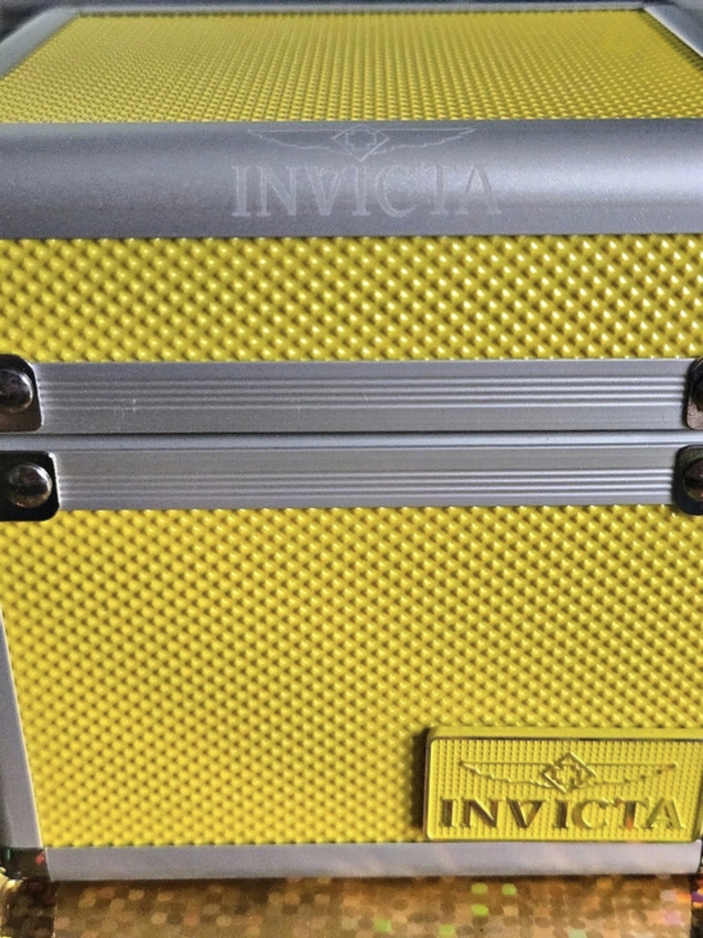 69834 Invicta Speedway Nacrite Iri Chronograph Watch in White Silicone Band 50mm - Picture 8 of 8